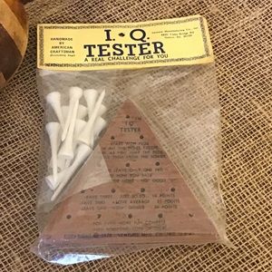 Venture vintage 1975 IQ Tester